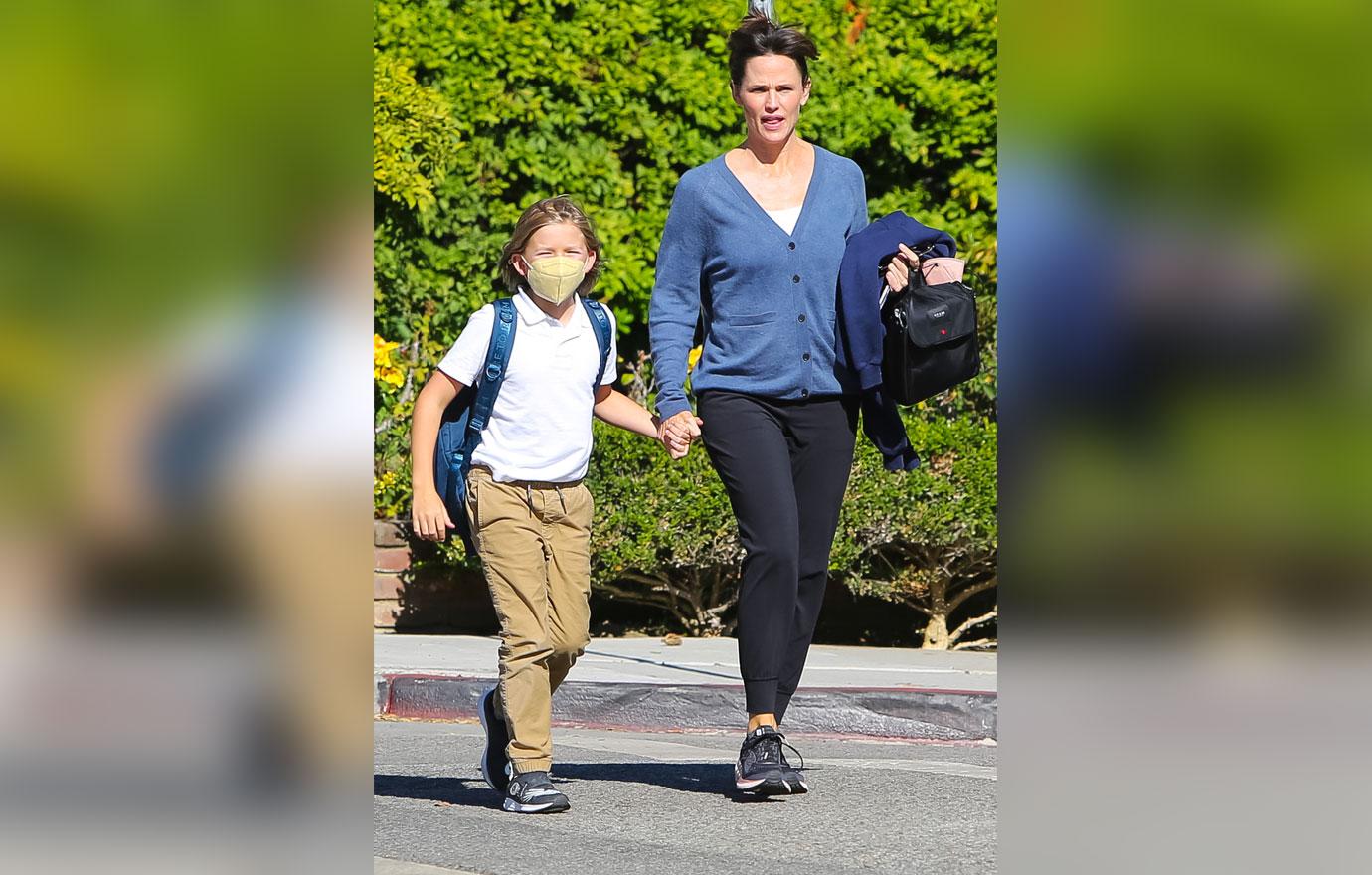 jennifer garner runs errands with son samuel in los angeles photos