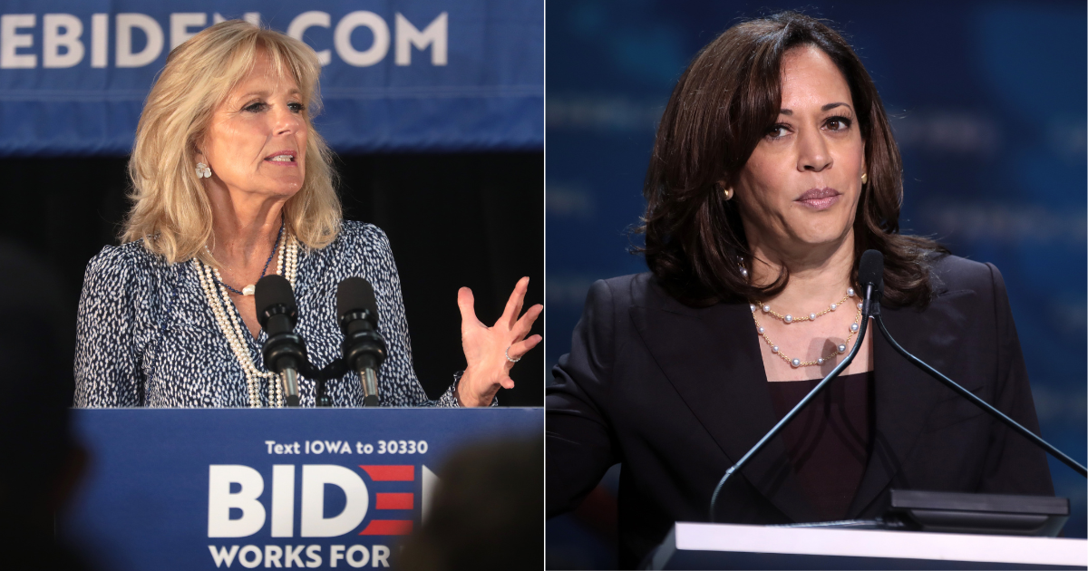 Jill Biden; Kamala Harris