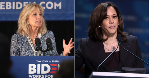 Jill Biden; Kamala Harris