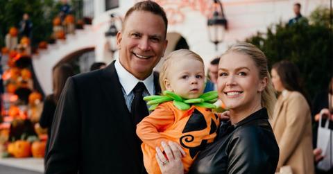 Karoline Leavitt with her husband and child.