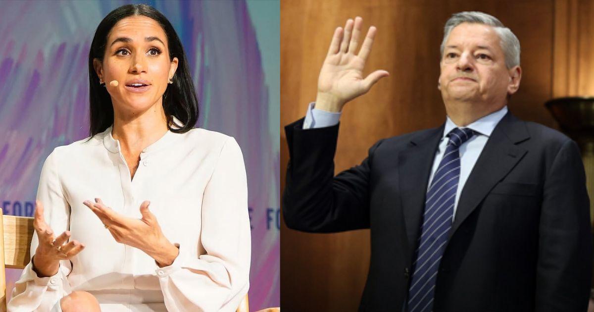 Meghan Markle and Ted Sarandos 