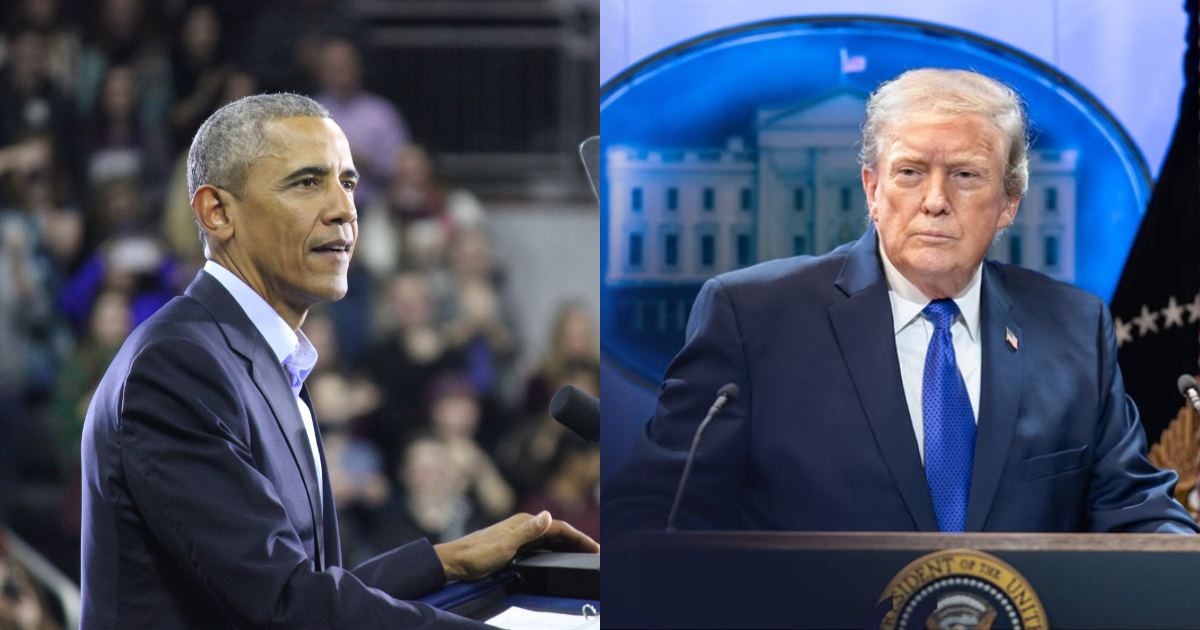 Barak Obama and Donald Trump