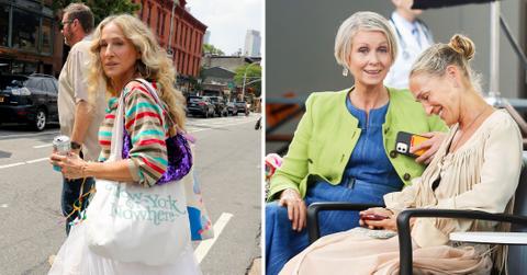 sarah jessica parker sjp cynthia nixon and just like that filming mh