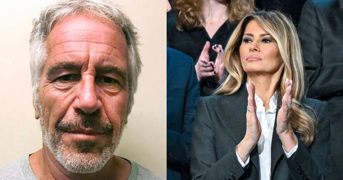 Jeffrey Epstein and Melania Trump 