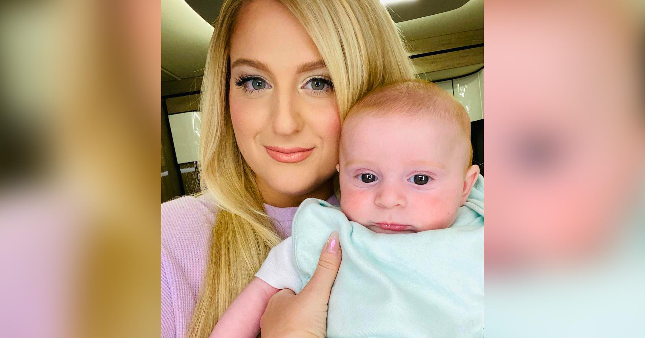 watch meghan trainors  month old son laughing will have you cracking up