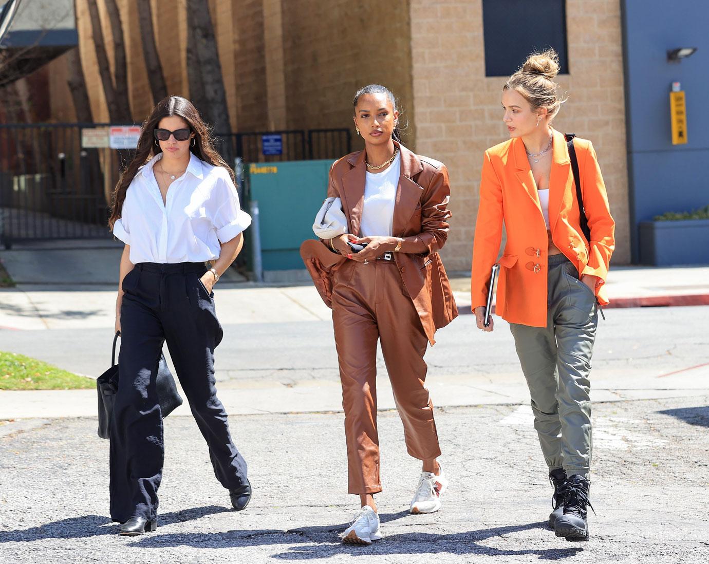 supermodels sara sampaios jasmine tookes and josephine skriver head to lunch in la