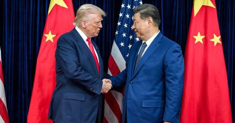 Donald Trump with Xi Jinping