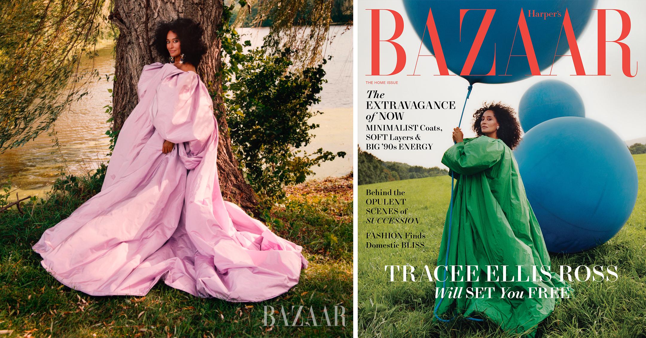 tracee ellis ross covers harpers bazaars november home issue