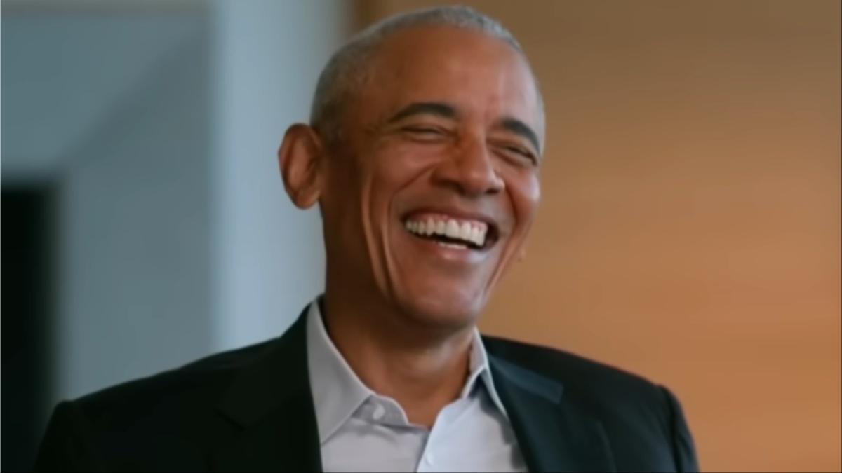 Obama takes a dig at Donald Trump during Stephen Colbert interview.
