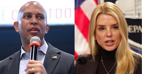 Rep. Hakeem Jeffries and Ex-Attorney General Pam Bondi