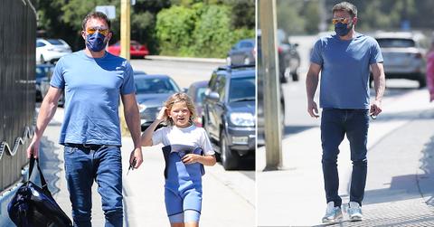 ben affleck with son samuel at swim class