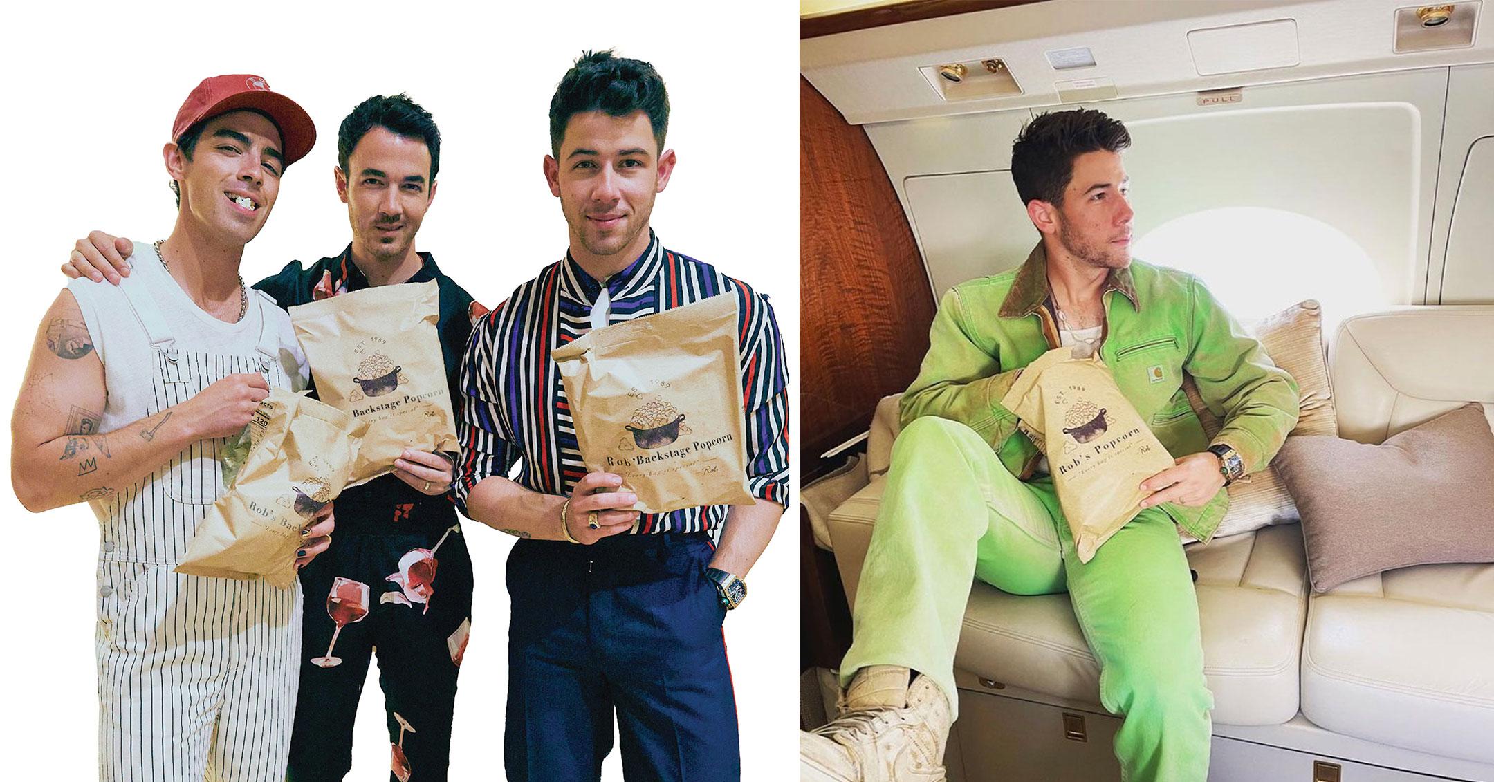 jonas brothers launch new spiced popcorn pp