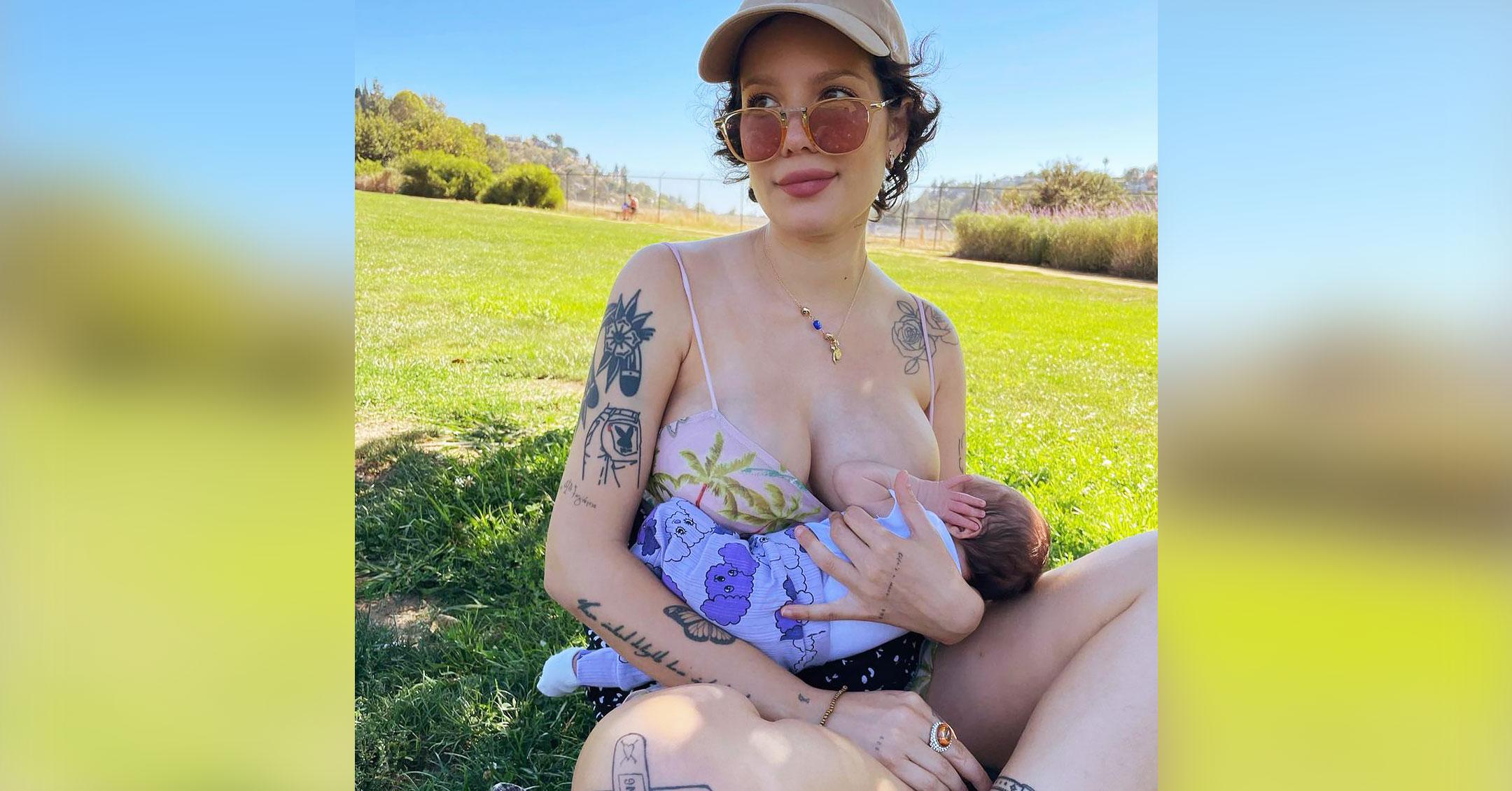 Halsey Shares Photo Of Herself Breastfeeding Newborn Son Ender