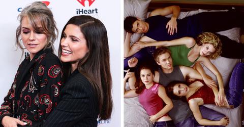 Composite photo of Hilarie Burton, Sophia Bush and the 'One Tree Hill' cast.