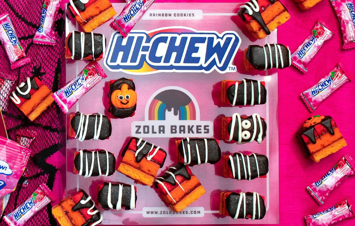 zola bakes hi chew candy form chocolatey fruity cookie for halloween