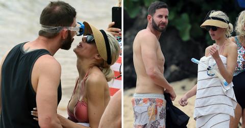 tarek el moussa and heather rae young hit the beach on vacation in maui