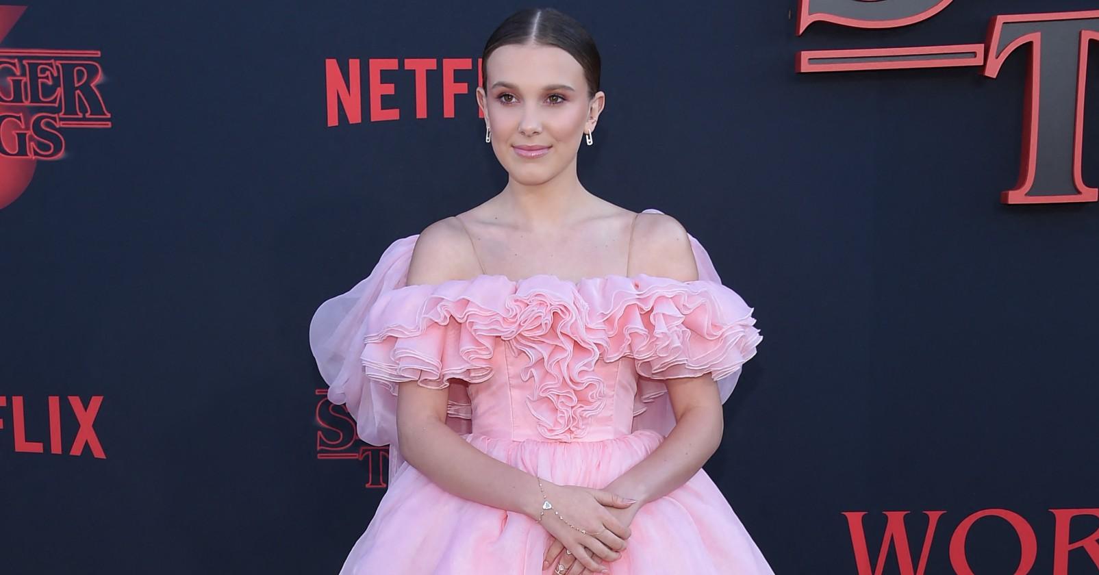 millie bobby brown touching goodbye castmates final stranger things