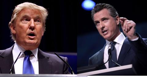 Donald Trump and Gavin Newsom