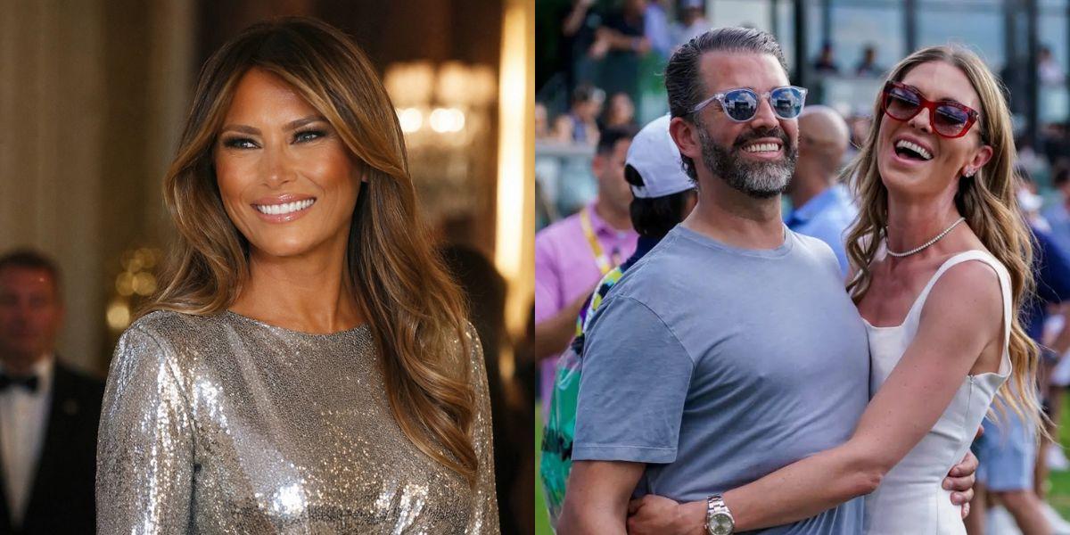 Melania Trump, Don Jr and Bettina Anderson