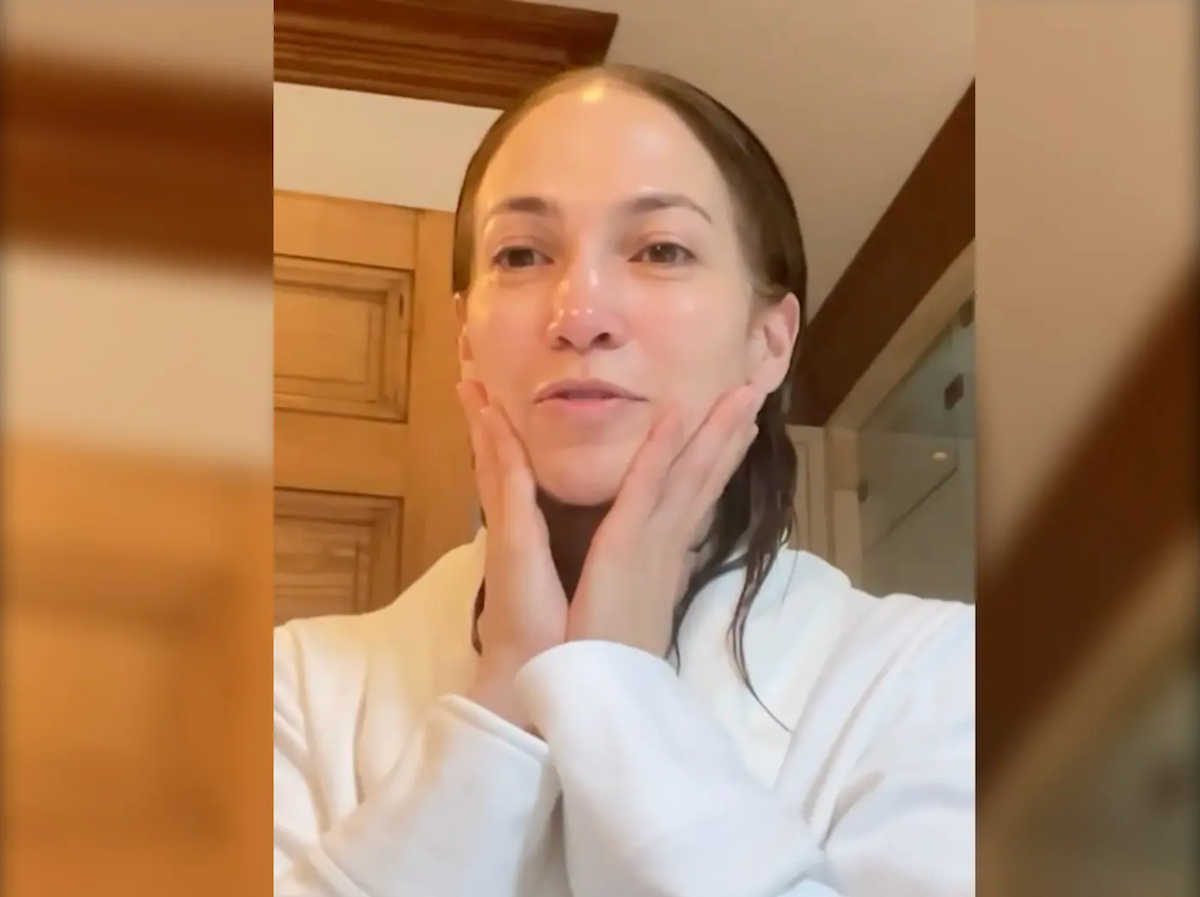 JLo goes totally makeup free in new video and reveals essential beauty step  she's been doing since her twenties