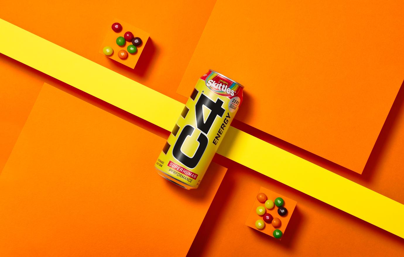 C4 Energy Drink Teams Up With Skittles For New Sugar-Free Flavor