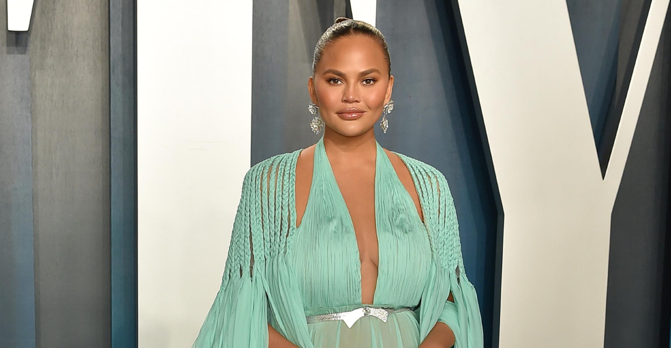 chrissy teigen feeling slightly down after realizing never fully processed grief losing third child