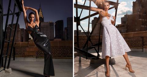 kendall jenner strikes a pose for michael kors