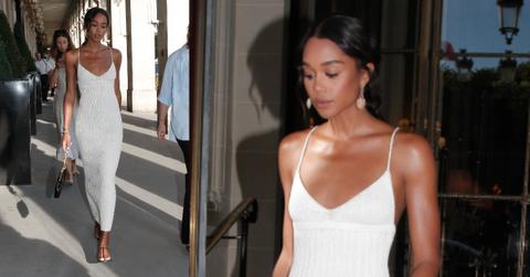 laura harrier paris fashion week