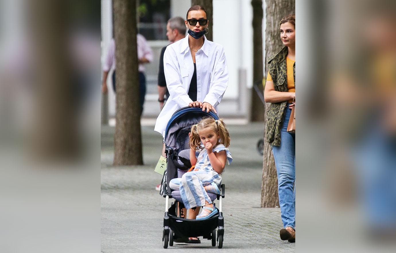 irina shayk and her daughter lea cooper seen out and about in nyc mh