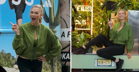 karlie kloss on photoshoot for karlie kloss x adidas