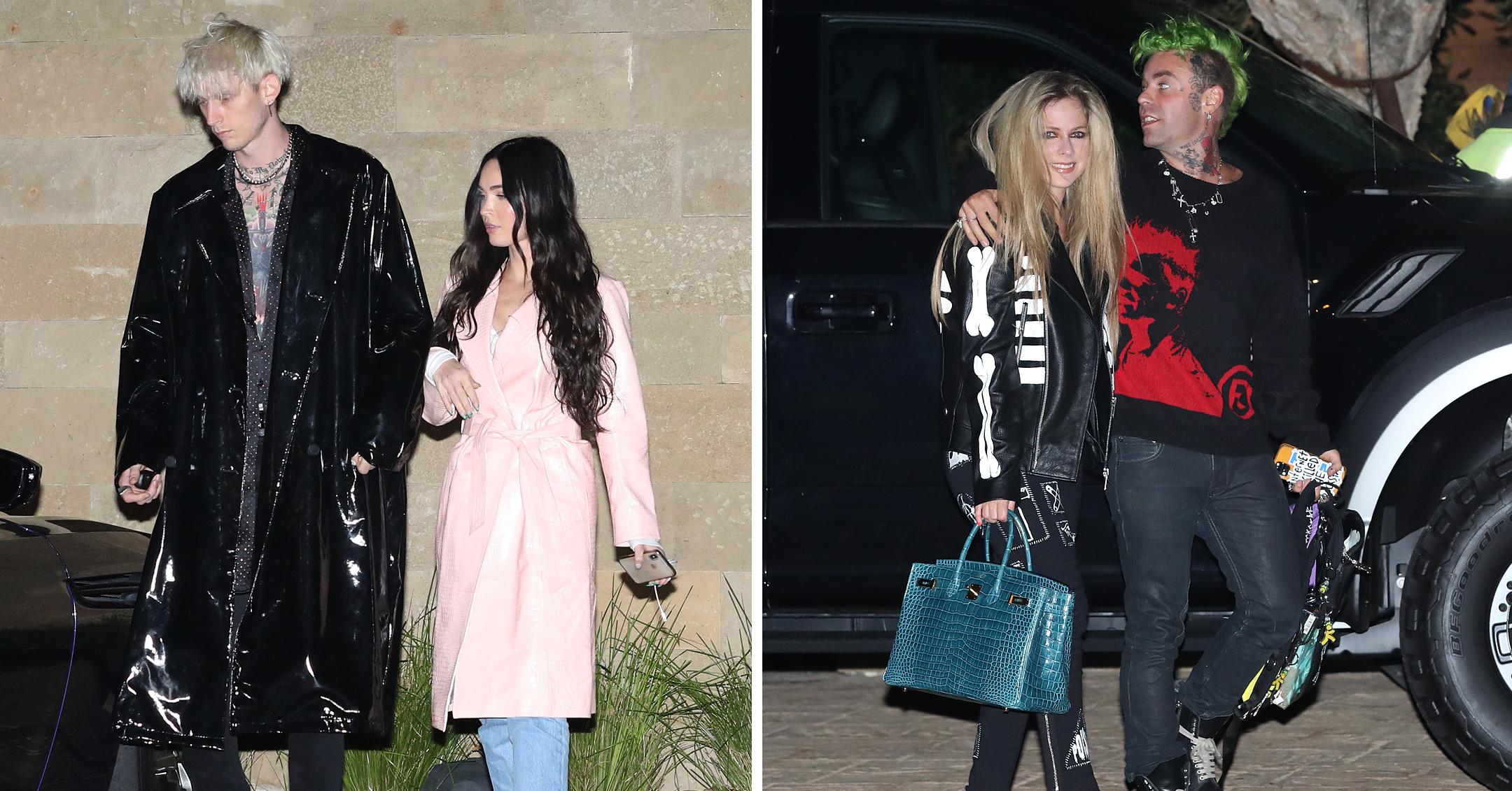 megan fox and machine gun kelly do a double date with avril lavigne and mod sun mh