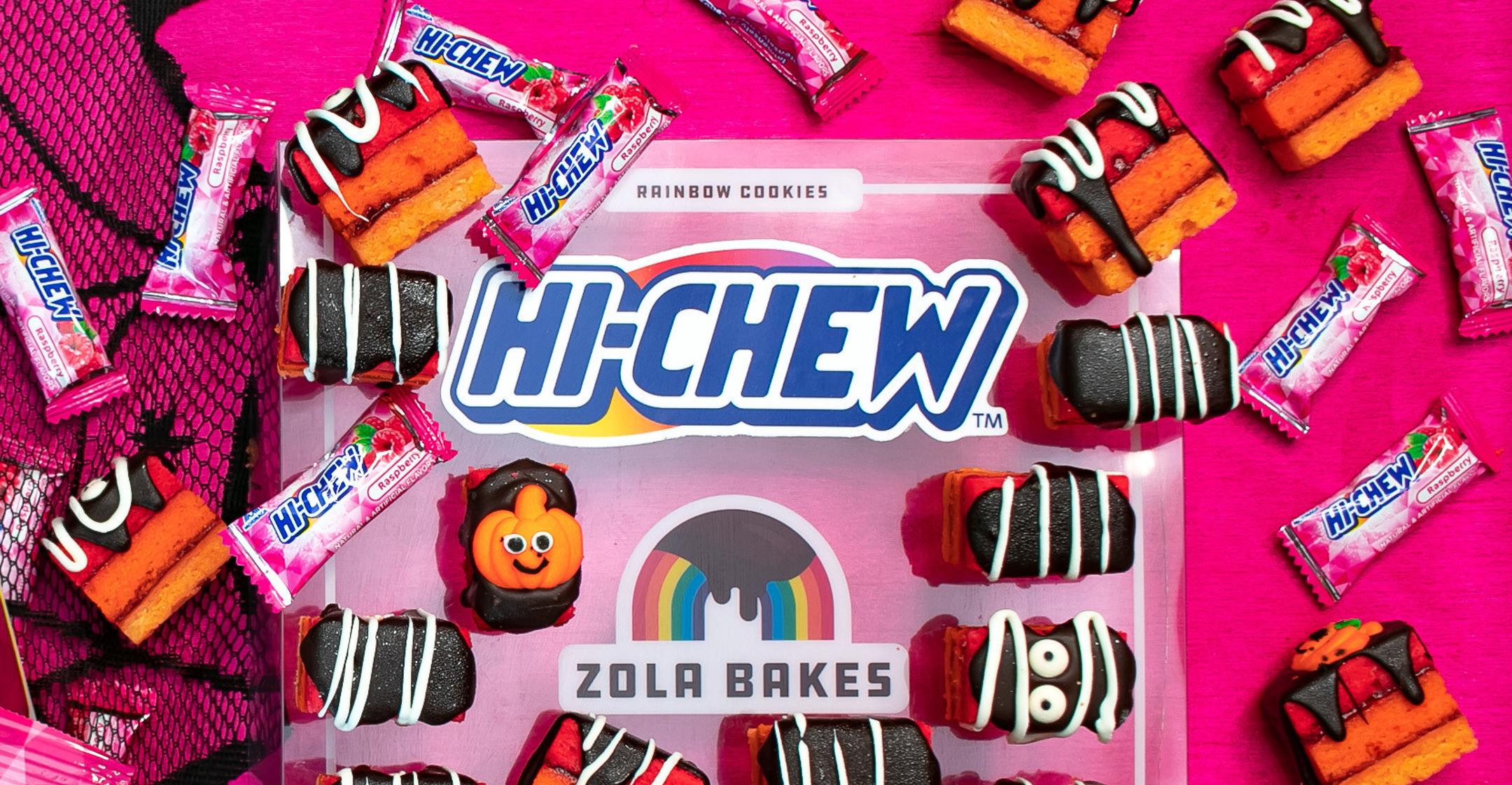 zola bakes hi chew candy form chocolatey fruity cookie for halloween