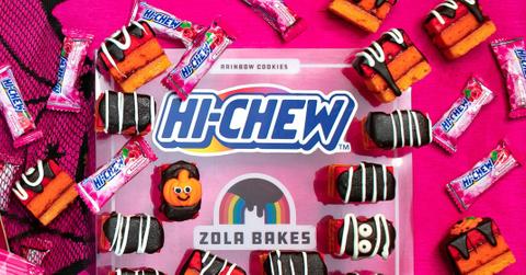 zola bakes hi chew candy form chocolatey fruity cookie for halloween