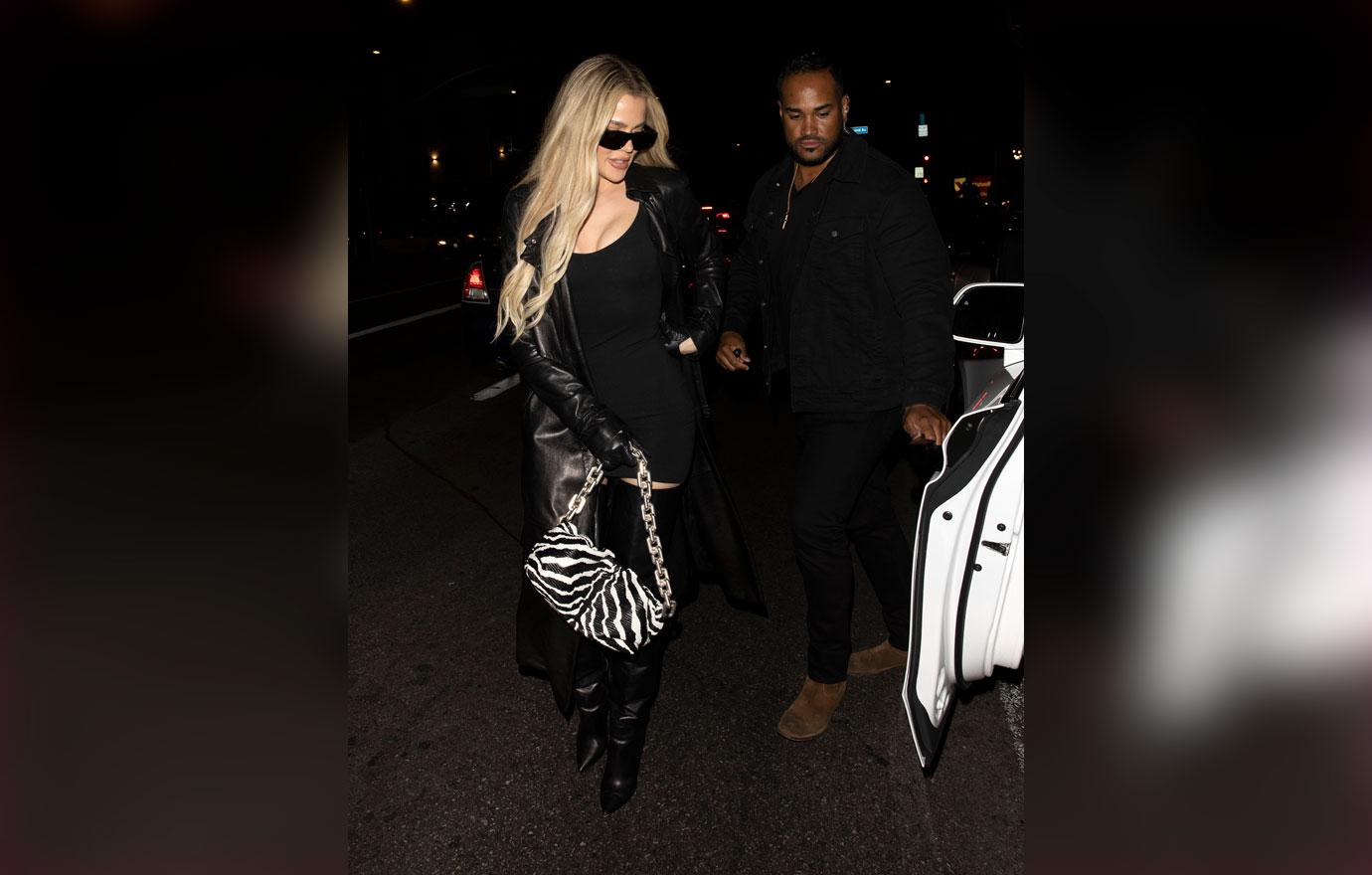 khloe kardashian kris jenner and korey gamble leave dinner together