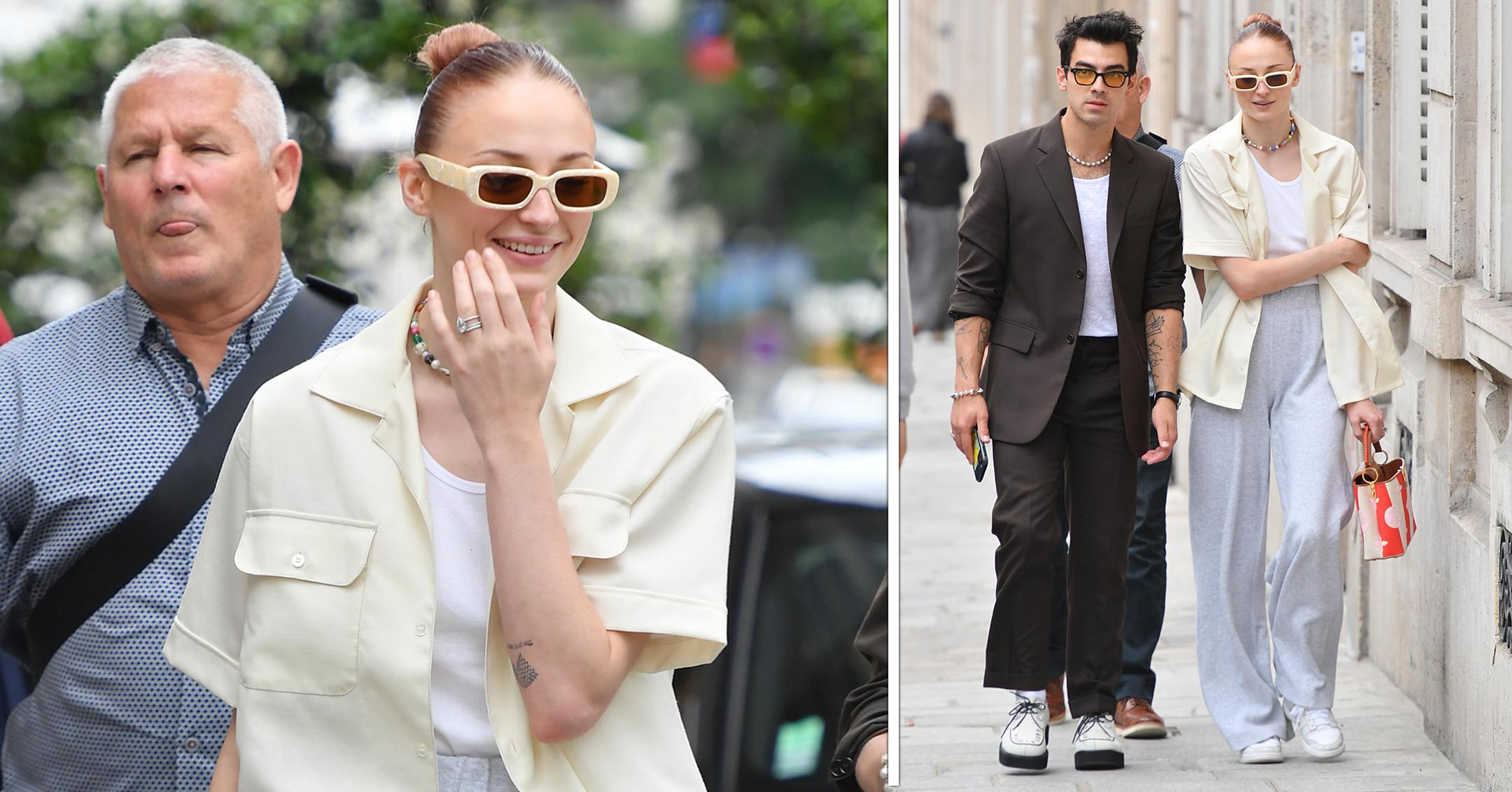 sophie turner and joe jonas during paris fashion week