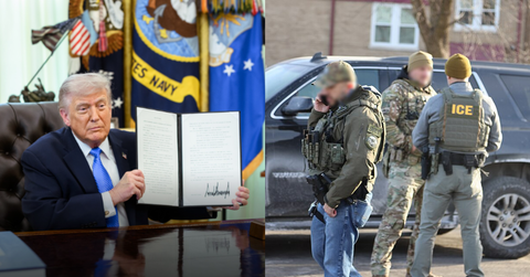 Donald Trump; ICE agents