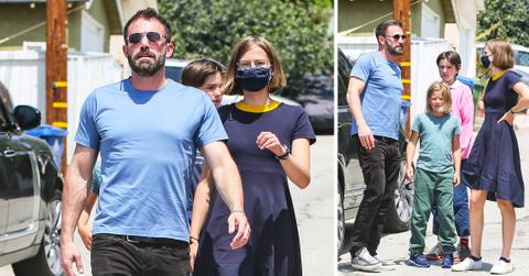 ben affleck and violet affleck are seen in los angeles