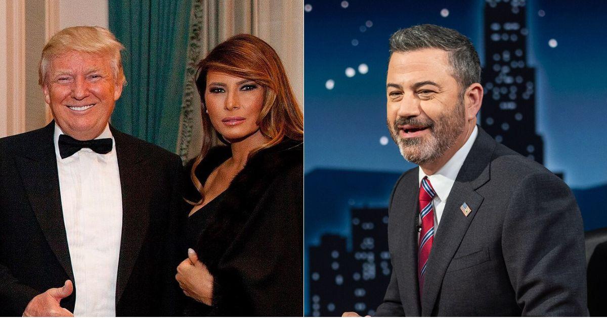 Donald Trump and Melania Trump; Jimmy Kimmel