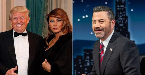Donald Trump and Melania Trump; Jimmy Kimmel