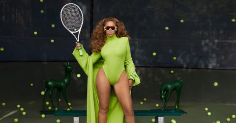 beyonce hits the tennis court launch of adidas x ivy park halls of ivy collection