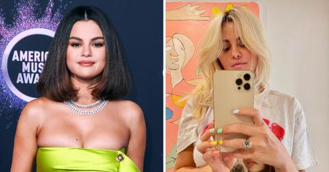 selena gomez dyes hair blonde