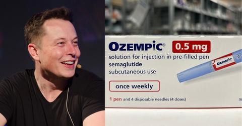 Elon Musk; A pack of Ozempic