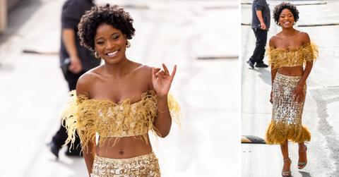 keke palmer jimmy kimmel arrival