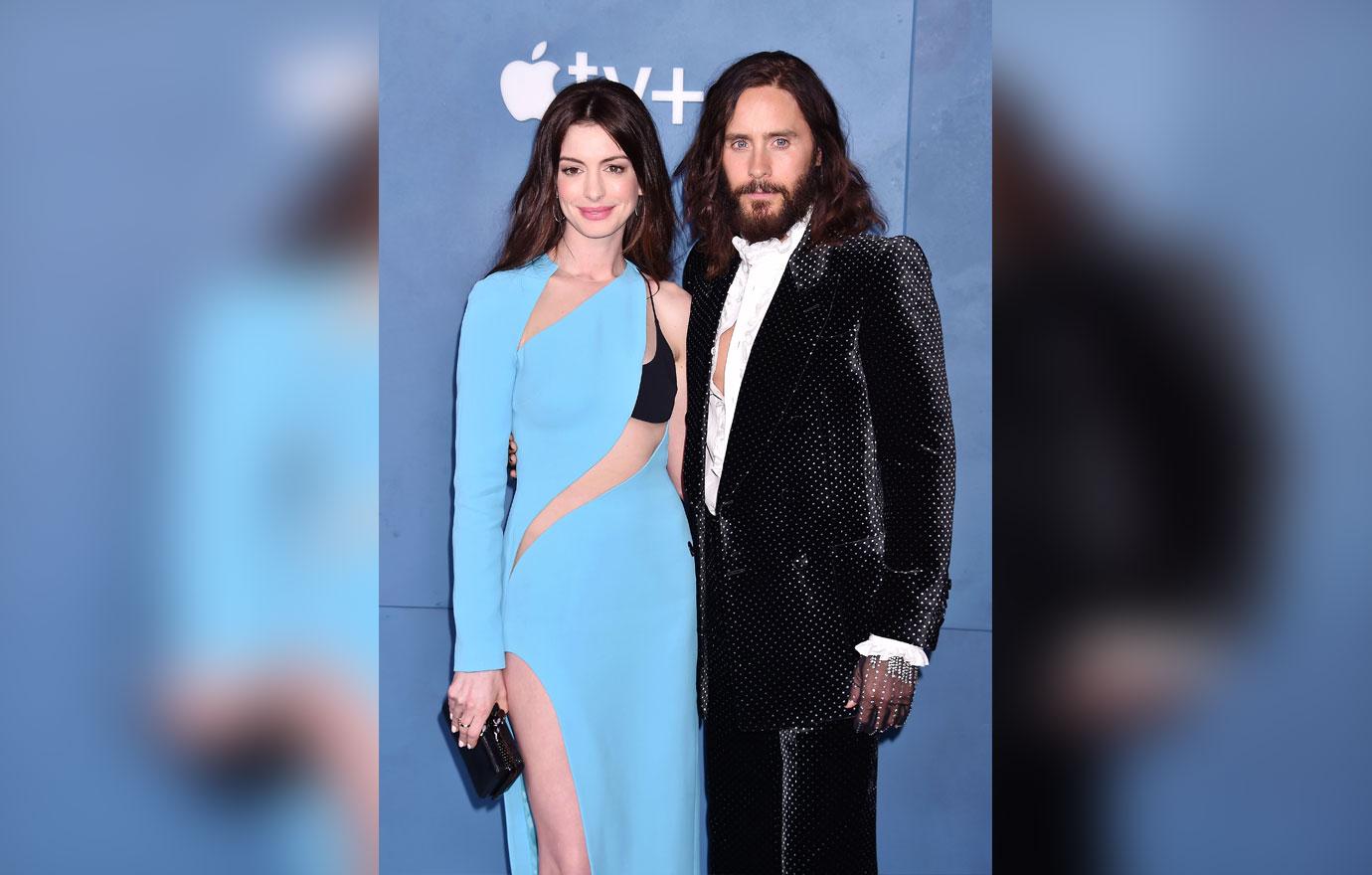 jared leto and anne hathaway global premiere of wecrashed