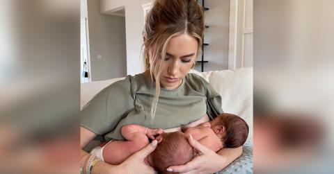lauren burnham luyendyk calls tandem breastfeeding twins hardest things ive done