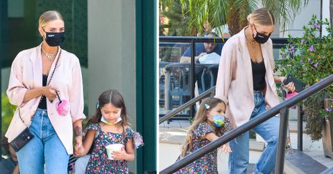 ashlee simpson and daughter jagger snow ross seen in la