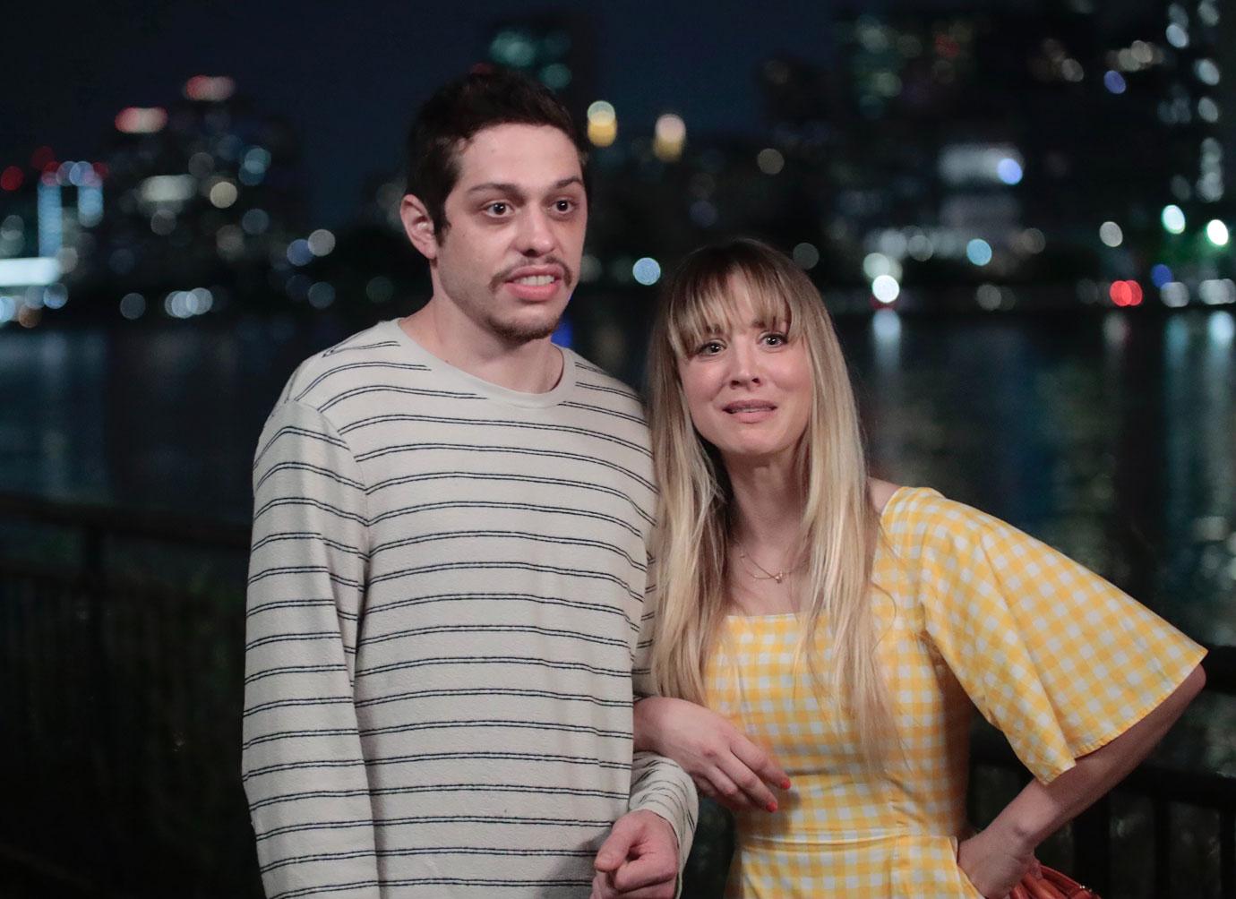 pete davidson and kaley cuoco filming meet cute