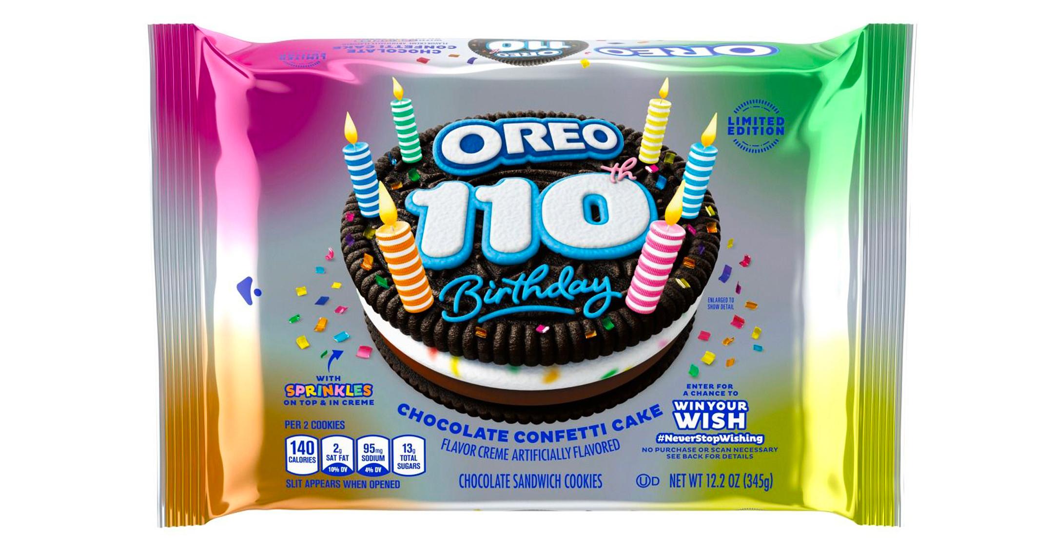 oreo anniversary new flavor birthday chocolate confetti cake