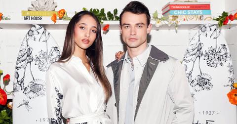 gossip girl star thomas doherty and yasmin wijnaldum make romance red carpet official mh