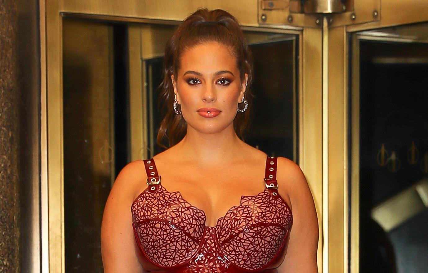 ashley graham first workout twins